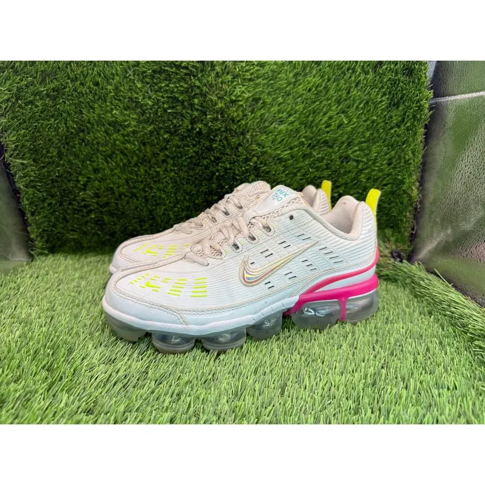 Nike Air VaporMax 360 CQ4538-001 Athletic Sneaker Womens 7.5 White Synthetic Gym